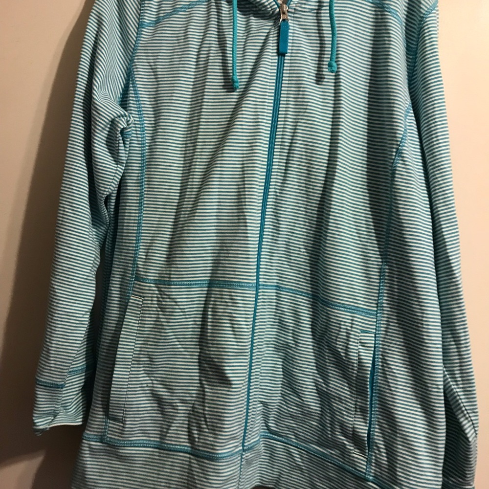 Turquoise zip up
